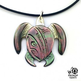 Pendentif Nacre Gravee...