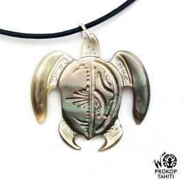 Pendentif Nacre Gravee...