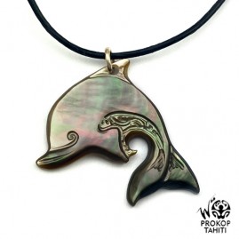 Pendentif Nacre Gravee...
