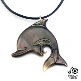 Pendentif Nacre Gravee...
