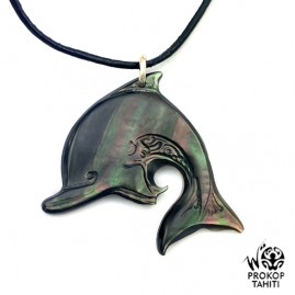 Pendentif Nacre Gravee...