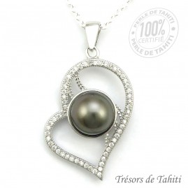 Pendentif Coeur de Perle de...