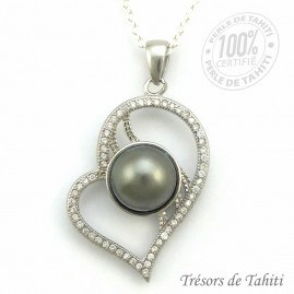 Pendentif Coeur de Perle de...