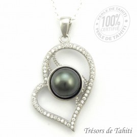 Pendentif Coeur de Perle de...