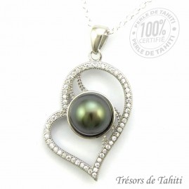Pendentif Coeur de Perle de...