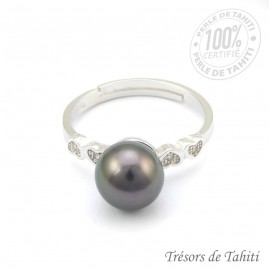 Bague Ajustable Argent...