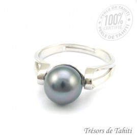 Bague Ajustable Stylisée en...