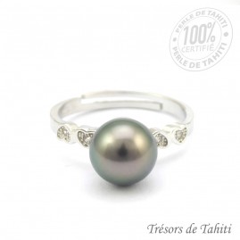 Bague Ajustable Argent...