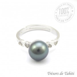 Bague Ajustable Argent...