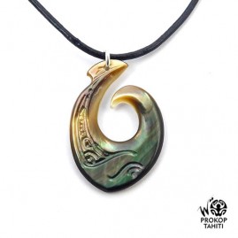 Pendentif Nacre Gravee...