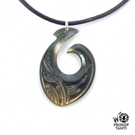 Pendentif Nacre Gravee...