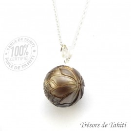 Chaine Argent Perle Gravée...