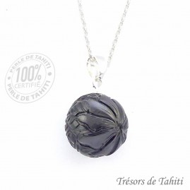 Chaine Argent Perle Gravée...