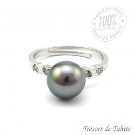 Bague Ajustable Argent...