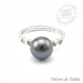 Bague Ajustable Argent...