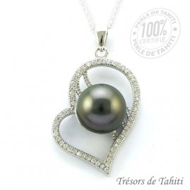 Pendentif Coeur de Perle de...
