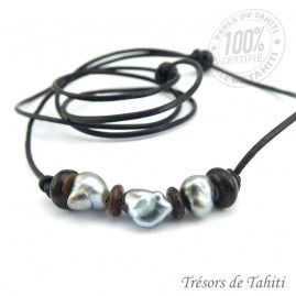 Collier Cuir Ras du Cou 3...