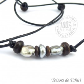 Collier Cuir Ras du Cou 3...