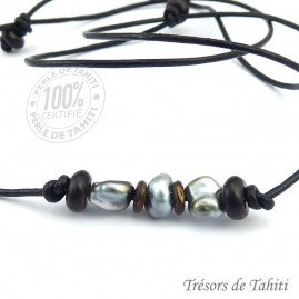 Collier Cuir Ras du Cou 3...
