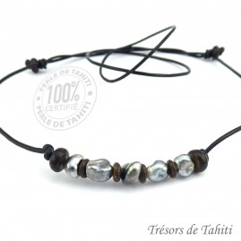 Collier Cuir Ras du Cou 5...