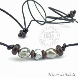 Collier Cuir Ras du Cou 3...