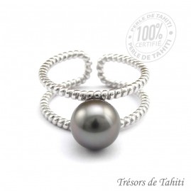 Bague Ajustable Perle de...
