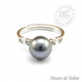 Bague Ajustable Argent...