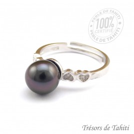 Bague Ajustable Argent...