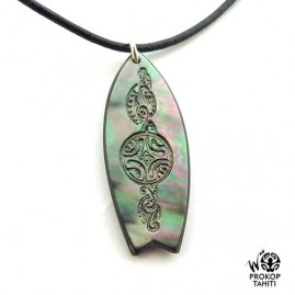 Pendentif Nacre Gravee...