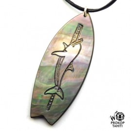 Pendentif Nacre Gravee...