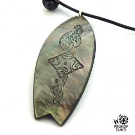 Pendentif Nacre Gravee...