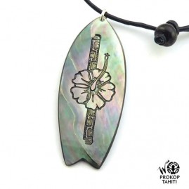 Pendentif Nacre Gravee...
