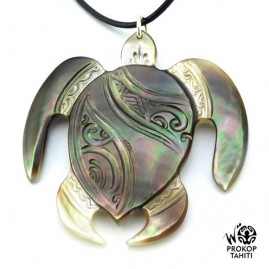 Pendentif Nacre Gravée...