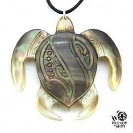 Pendentif Nacre Gravée...