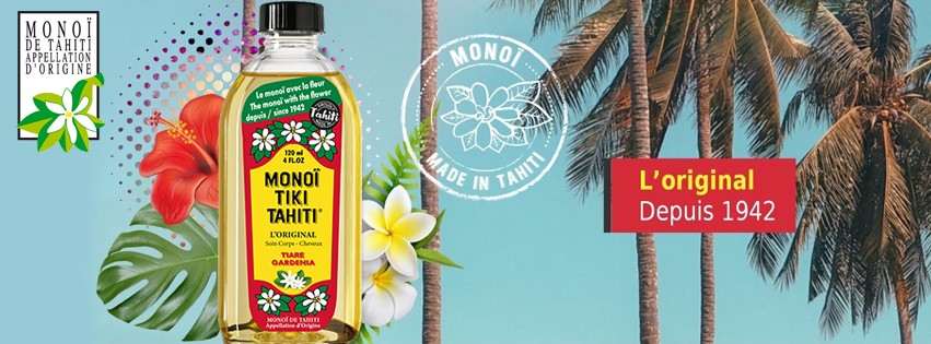 MONOI TIKI FABRIQUÉ À TAHITI.
