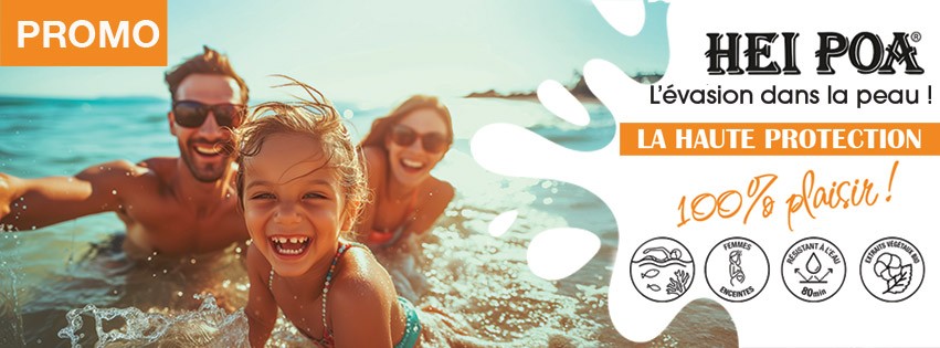 PROMOTIONS SUR LA NOUVELLE GAMME SOLAIRE MONOI HEI POA