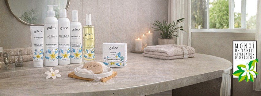 NOUVELLE GAMME GALEO AU MONOI DE TAHITI PARFUMÉ